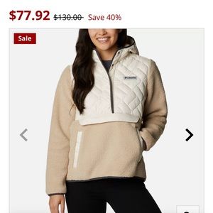 XS women’s Columbia hoodie women’s Sweet View Hooded Fleece Pullover